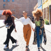 Gen Z friends looking happy